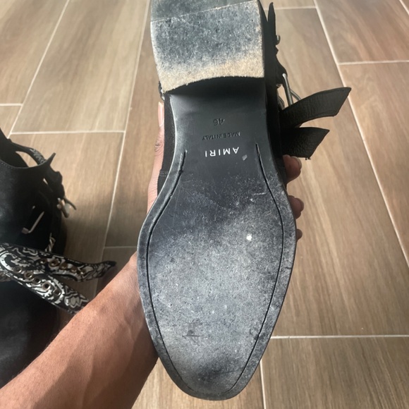Amiri black bandana boots main image 4